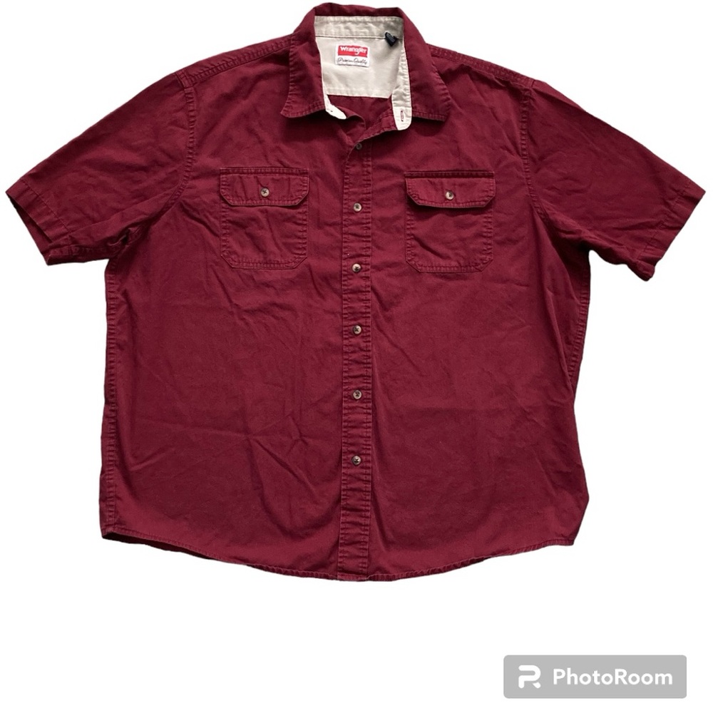 Burgundy Wrangler Buttondown Shirt